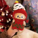 A034277新品2点セットクリスマスlabubuラブブぬいぐるみ服17cm着せ替え 着ぐるみ