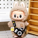 A034510新品2点セットニットカメラlabubuラブブぬいぐるみ服17cm着せ替え着ぐるみ