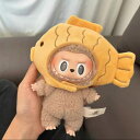 A034592新品ヘア飾り 鯛焼き帽子labubuラブブぬいぐるみ服17cm着せ替え着ぐるみ