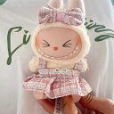 A034612新品2点セット ワンピースlabubuラブブぬいぐるみ服17cm着せ替え着ぐるみ
