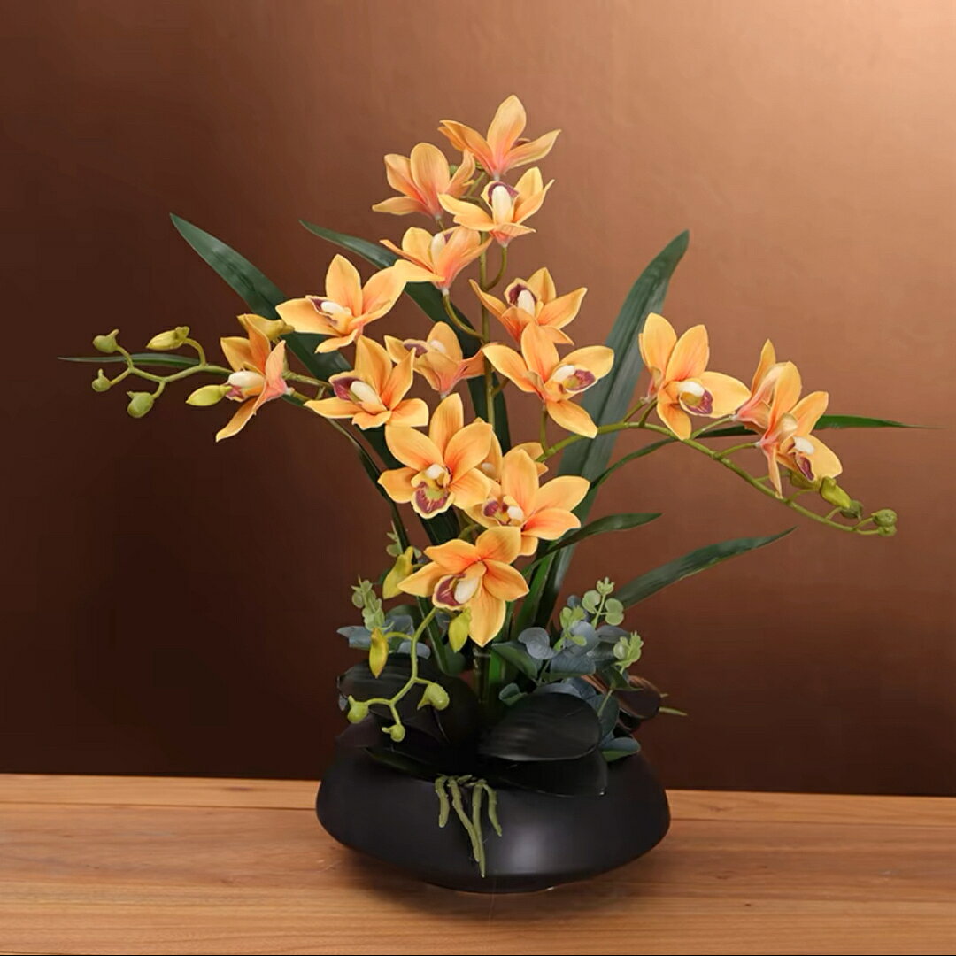 A034871造花インテリア雑貨 花束コケイラン フラワーお部屋の装飾 ポット入り 造花ブーケ