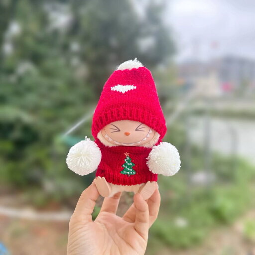 a063075新品2点セット クリスマスlabubuラブブぬいぐるみ服17cm着せ替え着ぐるみ a063075新品2点セット クリスマスlabubuラブブぬいぐるみ服17cm着せ替え着ぐるみ