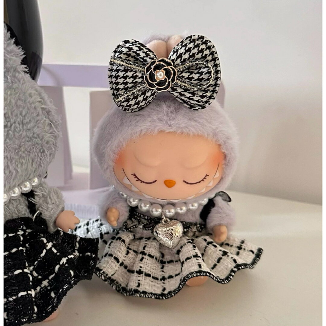 a063250新品3点セット ワンピースlabubuラブブぬいぐるみ服17cm着せ替え着ぐるみ