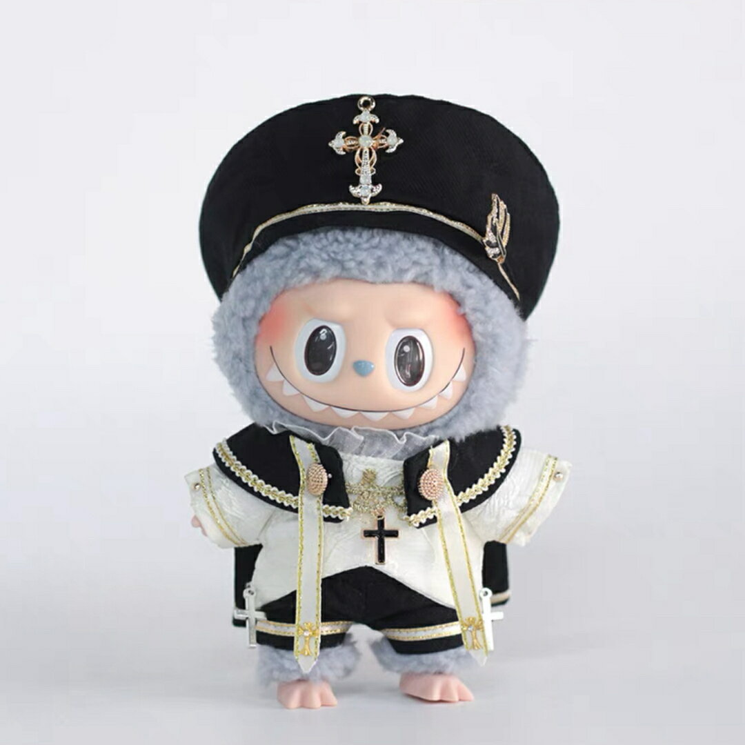 a063253新品2点セット labubuラブブぬいぐるみ服17cm着せ替え着ぐるみ