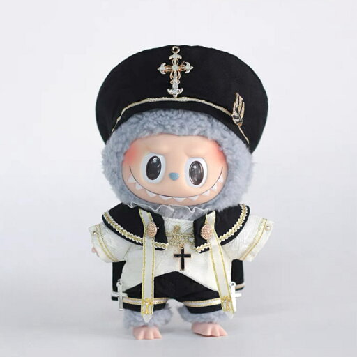 a063253新品2点セット labubuラブブぬいぐるみ服17cm着せ替え着ぐるみ a063253新品2点セット labubuラブブぬいぐるみ服17cm着せ替え着ぐるみ