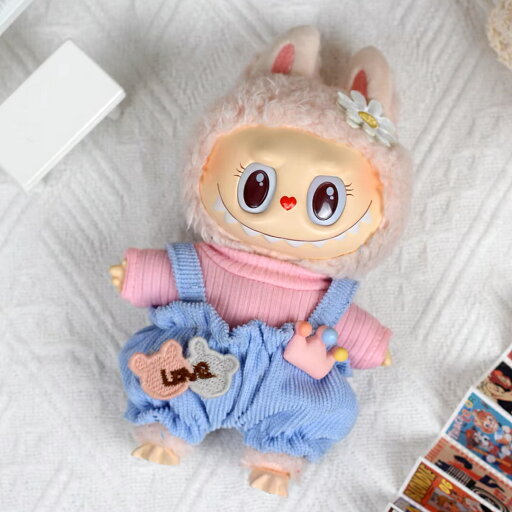 a063262新品2点セット labubuラブブぬいぐるみ服17cm着せ替え着ぐるみ a063262新品2点セット labubuラブブぬいぐるみ服17cm着せ替え着ぐるみ
