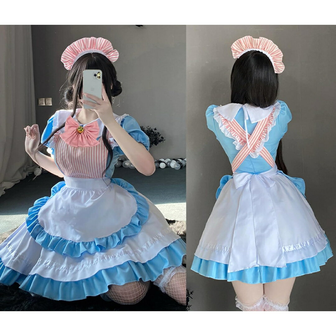 a063426メイド服 メイドコスプレ コンカフェ メイド 猫爪 ネコ娘 メイド ショート丈