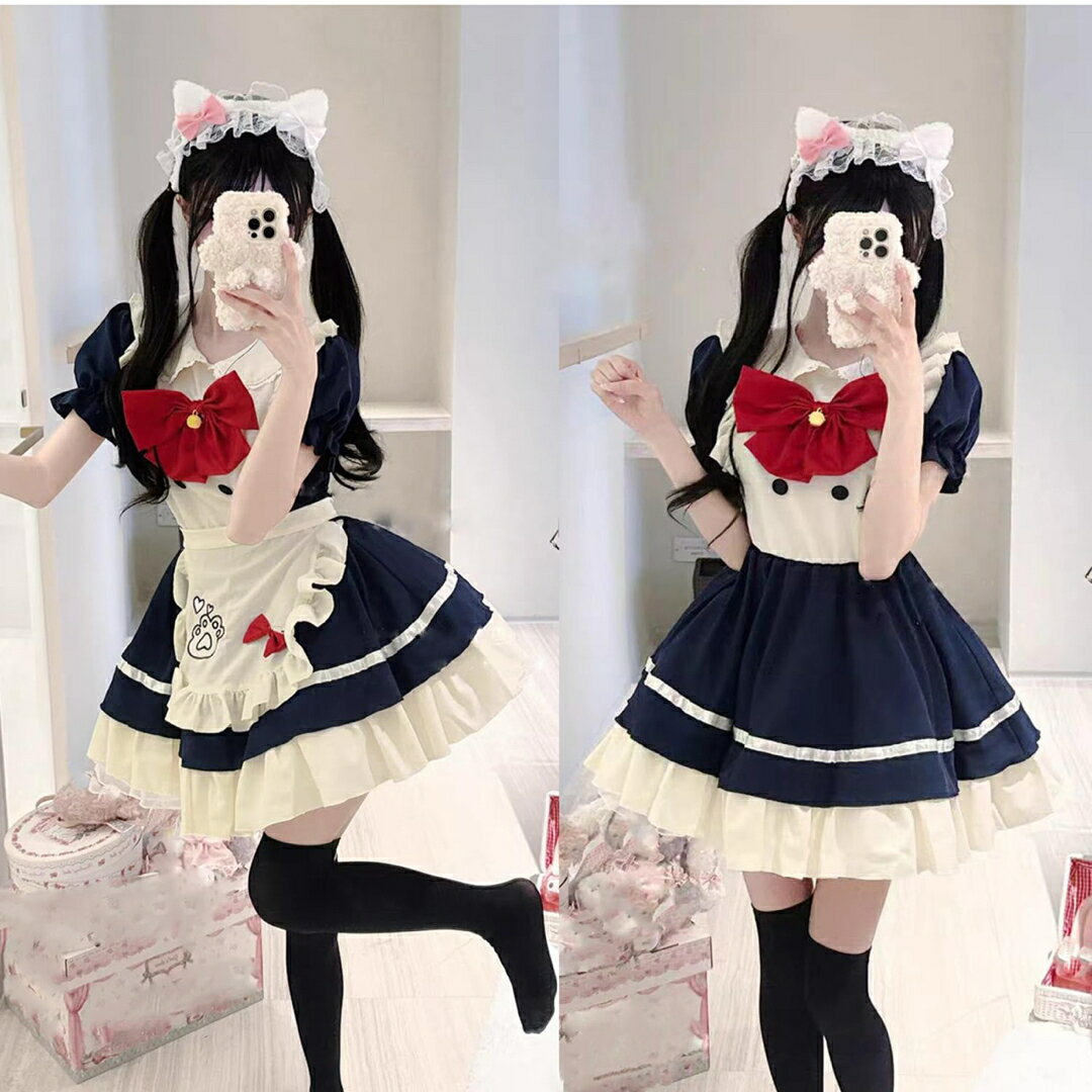 a063430メイド服 メイドコスプレ コンカフェネコ娘 メイドコスチューム ハロウィン仮装