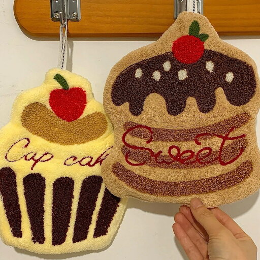 a063477ループタオル ループ付き ハンドタオル かわいい ケーキ バスルーム 吸水性 a063477ループタオル ループ付き ハンドタオル かわいい ケーキ バスルーム 吸水性
