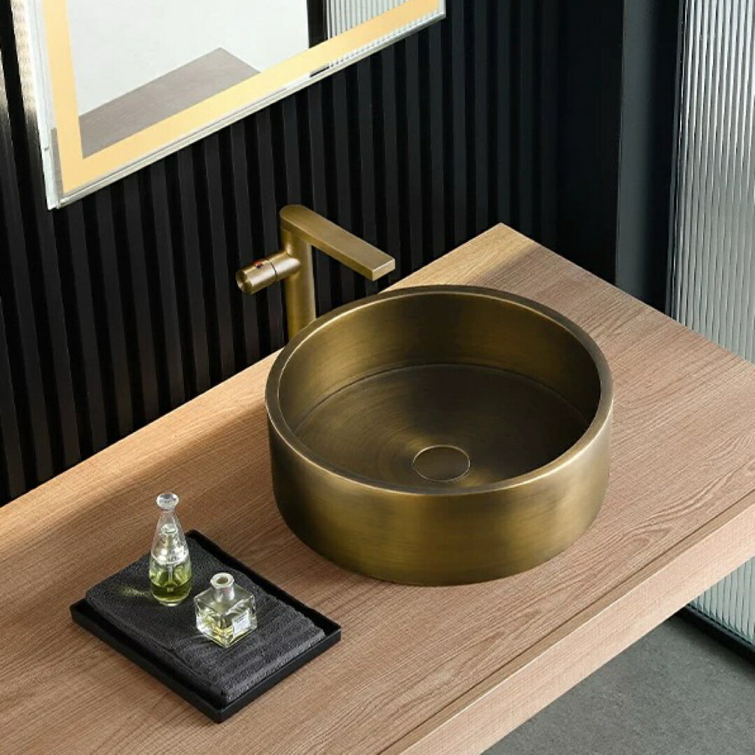 a063494高級SUS304ステンレス洗面ボウルセット洗面ボール手水鉢 手洗器 洗面器