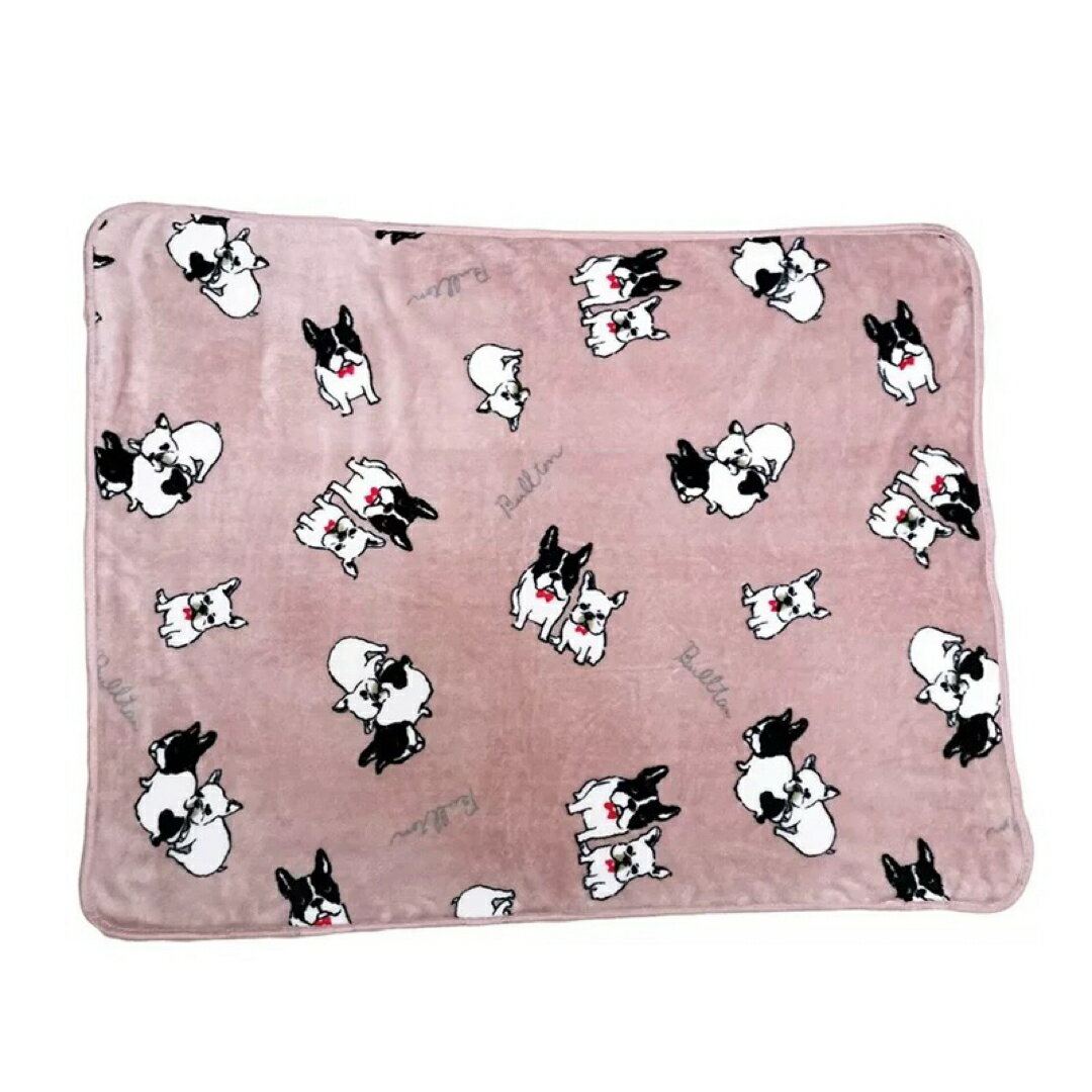 a063519フレンチブルドッグ 犬かわいい お昼寝 超ソフトフリースブランケット毛布