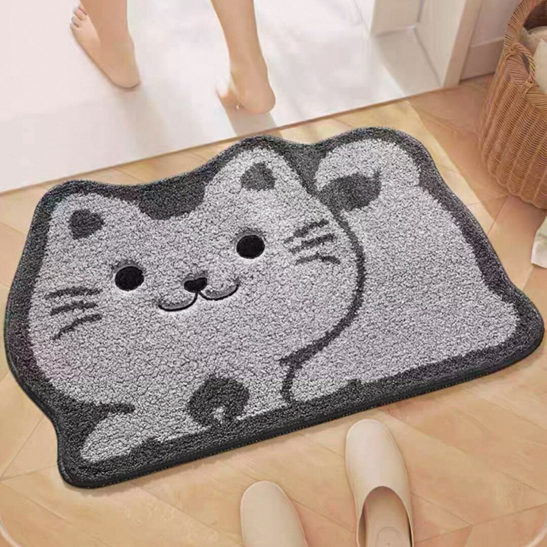 a063622バスマット ラグマット リビングマット 玄関マット.カーペットお風呂マット柴犬柄