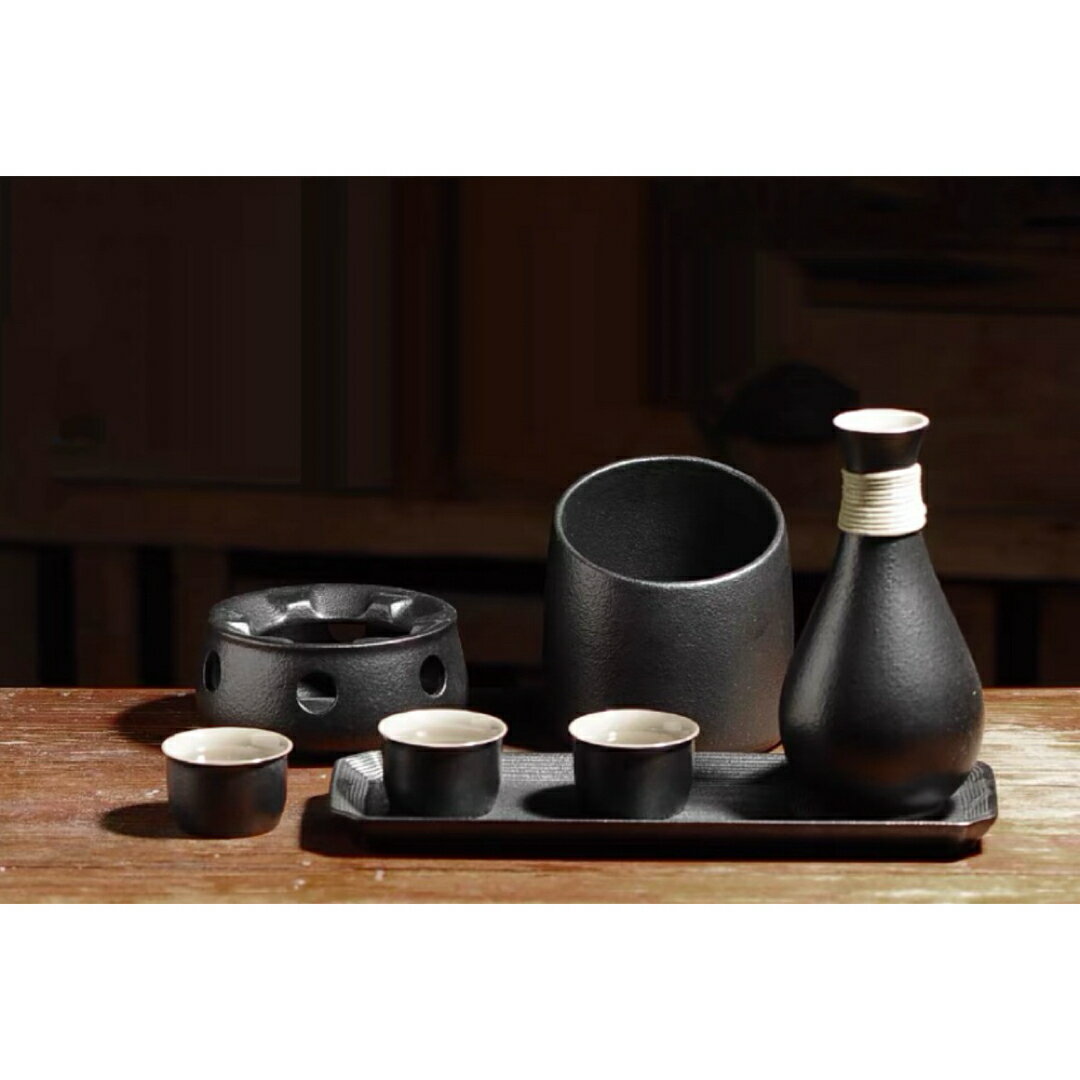 a063739酒器 徳利 熱燗 焼酎 日本酒 清酒 食器 陶器 酒燗器 保温器 温燗 おちょこ