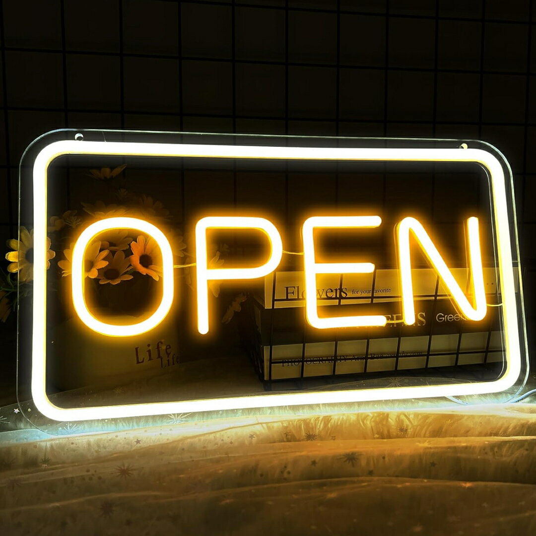 a063795OPENネオンサイン ネオン看板LEDネオン管 インテリアライト店舗看板
