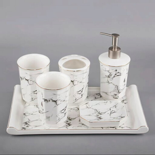 a063870バス用品 高級感サニタリー6点セット.ディスペンサー 歯ブラシスタンド 洗面用品 a063870バス用品 高級感サニタリー6点セット.ディスペンサー 歯ブラシスタンド 洗面用品