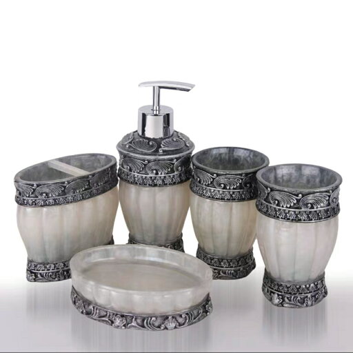 a063872バス用品 高級感サニタリー5点セット.ディスペンサー 歯ブラシスタンド 洗面用品 a063872バス用品 高級感サニタリー5点セット.ディスペンサー 歯ブラシスタンド 洗面用品