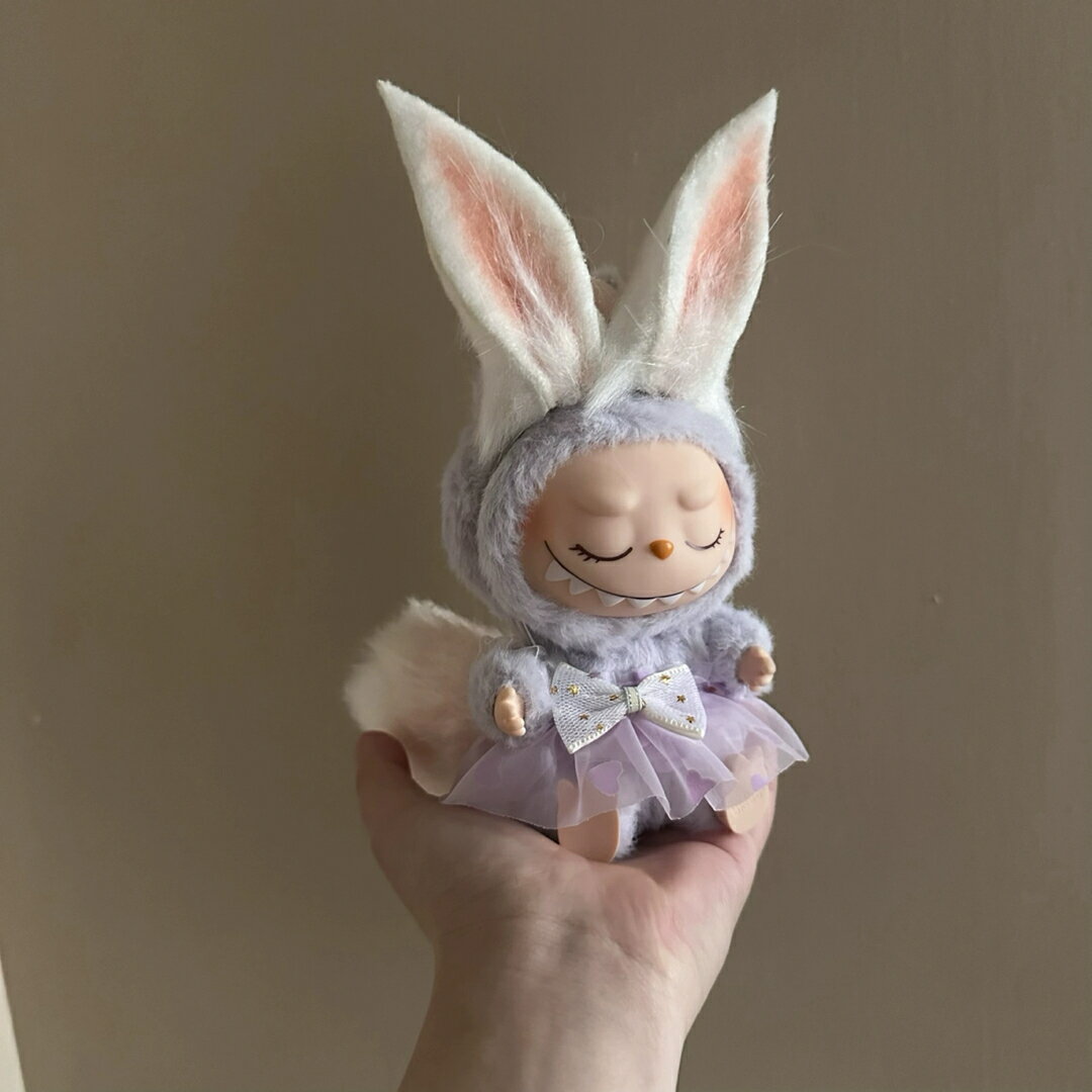a063933新品2点セット しっぽ labubuラブブぬいぐるみ服17cm着せ替え着ぐるみ