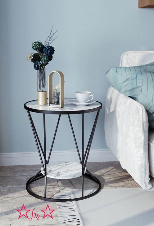 A016548飾り台 人造大理石ローテーブル ．リビングテーブル センターテーブル サイドテーブル ミニテーブル 高級寝室用テーブル