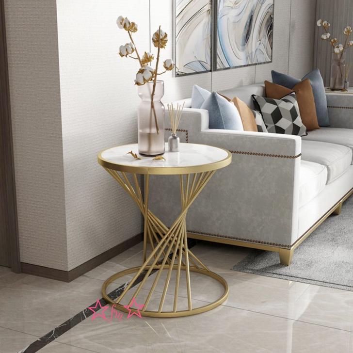 A003797飾り台 人造大理石ローテーブル リビングテーブル センターテーブル サイドテーブル ミニテーブル 高級寝室用テーブル