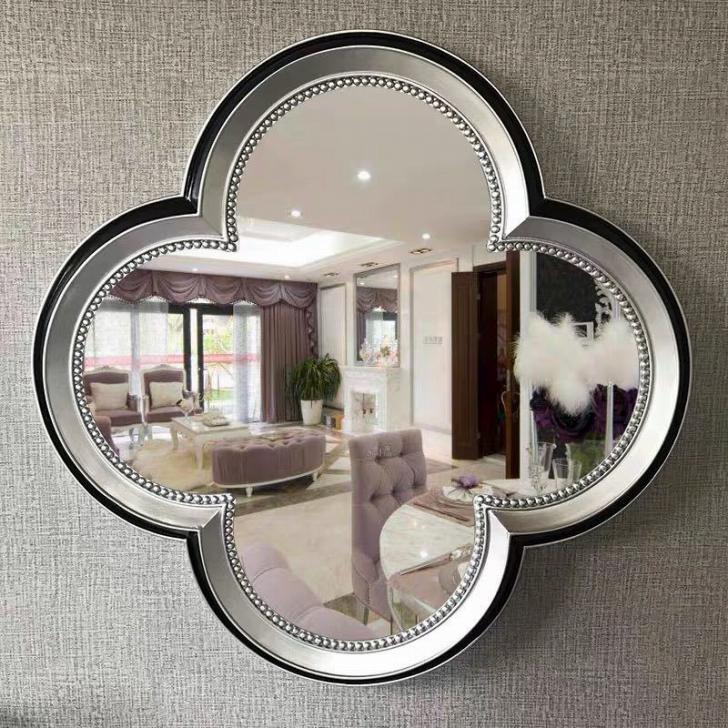 A025967壁掛け鏡 壁掛け 壁掛けミラー ウォールミラ 80x80cm 高級豪華鏡 アンティーク調