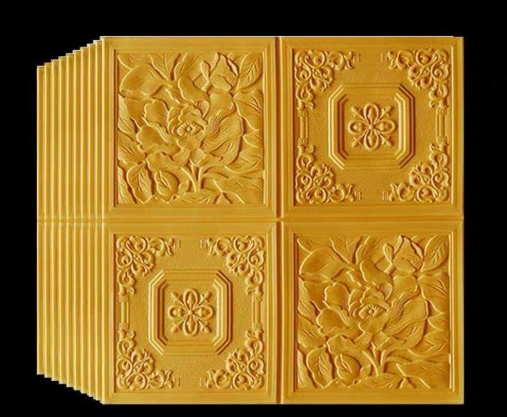 A03032350枚 70cm×70cm 背景壁 ．3D立体レンガ模様壁紙 防水 汚い防止 カビ防止