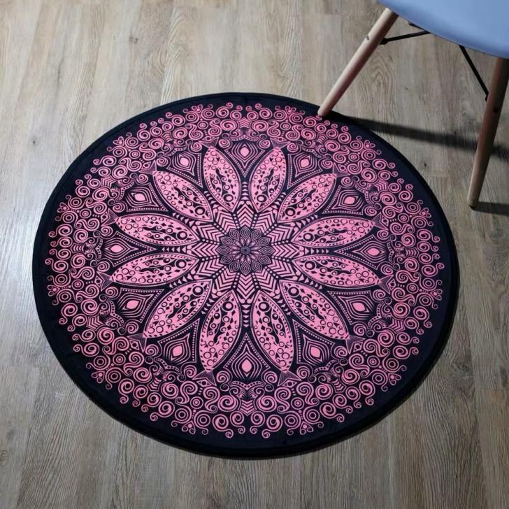 Rakuten - A009687ラグ カーペット ．ラグマット 100cm ホットカーペット対応 ☆ベッドルーム用