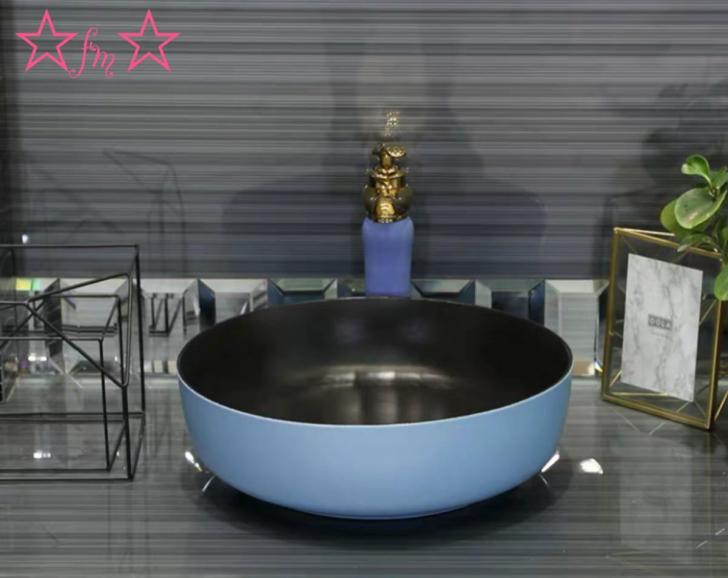 Rakuten - A027352置き型洗面ボウルセット ．手洗い器デザイン 陶磁器 手洗い鉢 洗面台 蛇口 排水ホース付き