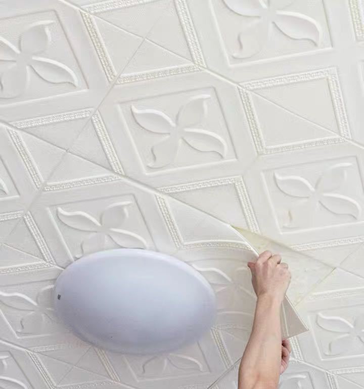 A009737人気推薦☆50枚 70cm×70cm 背景壁 3D立体レンガ模様壁紙 防水 汚い防止 ．カビ防止