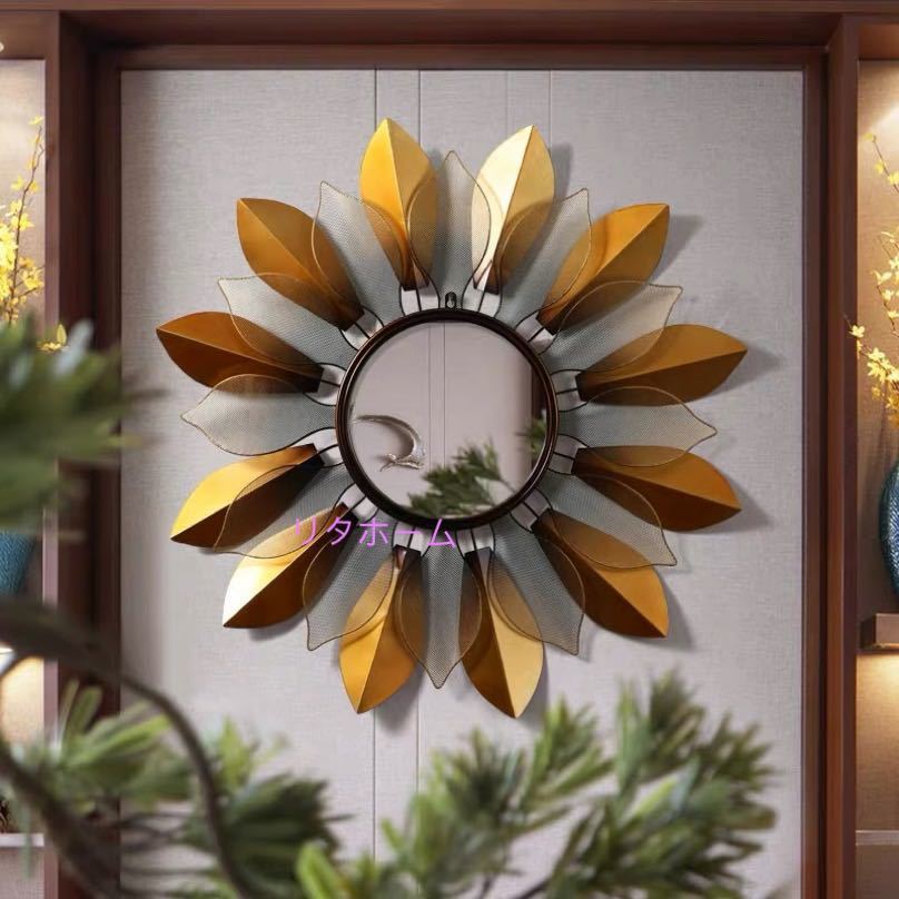 A016392壁掛け鏡 壁掛け 壁掛けミラー ウォールミラ ．78cm 高級豪華鏡 アンティーク調 サイズオーダー..