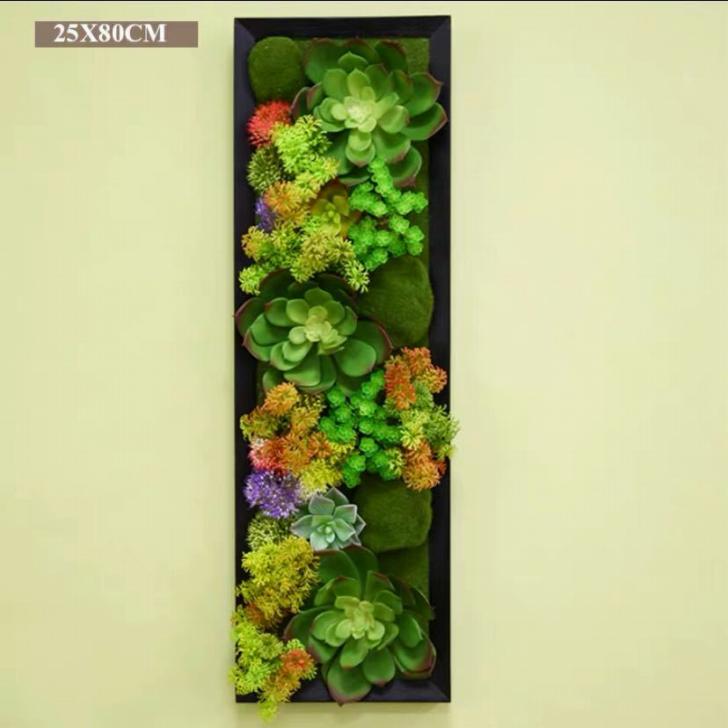 A025995壁飾り 人工観葉植物 壁掛けインテリア ディスプレイ 壁掛けミックスグリーン 造花 壁掛け