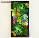 A043268壁飾り 人工観葉植物 壁掛けインテリア ディスプレイ 壁掛けミックスグリーン .造花 壁掛け