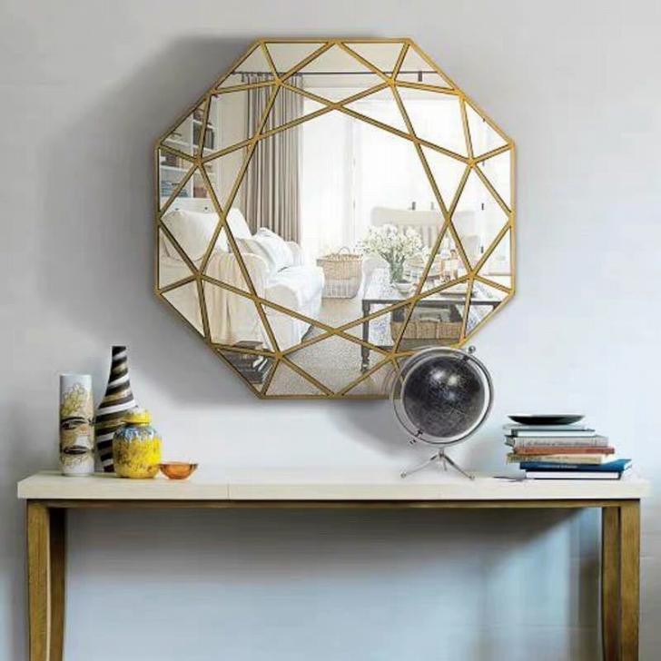 A035928壁掛け鏡 壁掛け 壁掛けミラー ウォールミラ 80cm 高級豪華鏡 アンティーク調 [2]