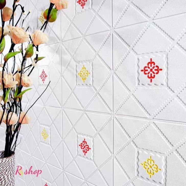 壁紙 - A04895850枚 70cm×70cm 背景壁 3D立体レンガ模様壁紙 ．防水 汚い防止 カビ防止