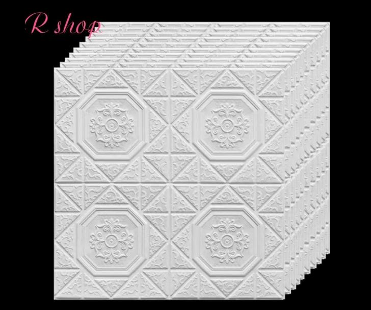 A01806050枚 70cm×70cm 背景壁 3D立体レンガ模様壁紙 防水 汚い防止 カビ防止