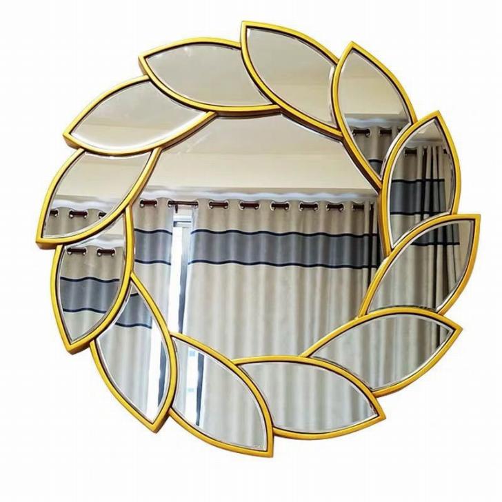 A045908壁掛け鏡 壁掛け 壁掛けミラー ウォールミラー80cm 高級豪華鏡 アンティーク調