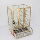 A058668アクセサリー入れ ジュエリー箱 大量 ピアス イアリング 指輪 リング ネックレス ブレスレット アクセサリーケース 高級感(4)
