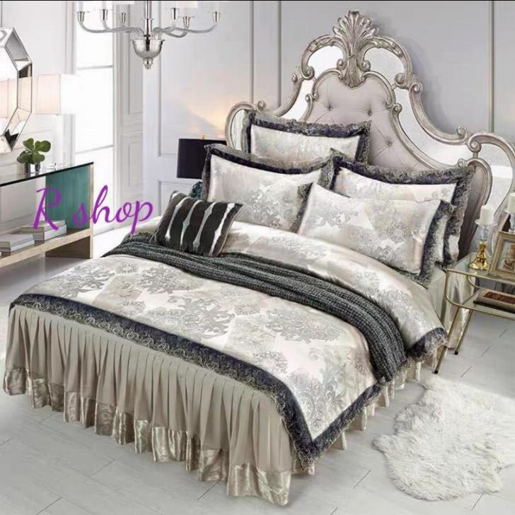 A010044高級ワイドダブル ベッド用品4点セット　寝具 ボックスシーツ　枕カバー掛け布団カバー ベッド..