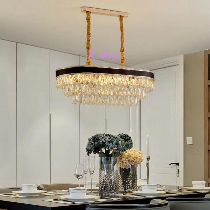 A061843高級水晶ペンダントライト 洋風照明 シャンデリア 北欧デザイン 天井照明 直徑 75cm 電源直結タイプ [2]