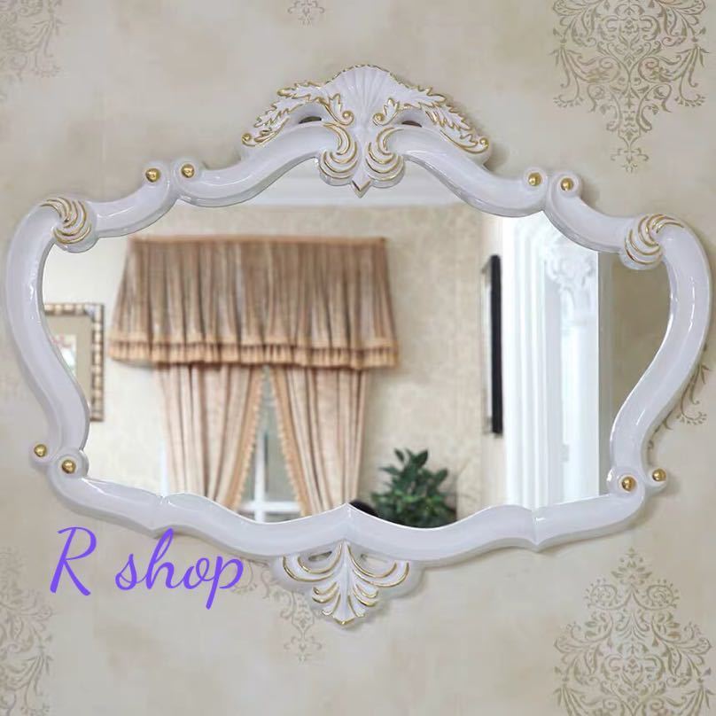 吊鏡 壁掛け鏡 壁掛けミラー ．豪華ウォールミラ 高級豪華鏡 アンティーク調 115x90cm
