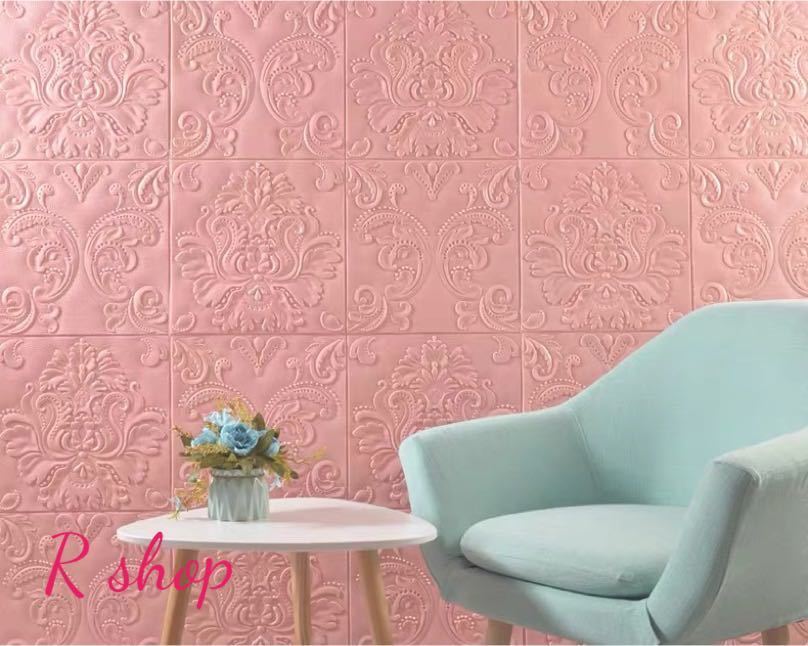 A023814豪華50枚 70cm×70cm 背景壁 ．3D立体レンガ模様壁紙 防水 汚い防止 カビ防止