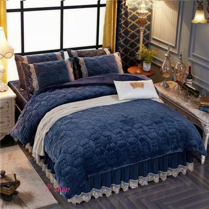 A028937高級ワイドダブル ベッド用品4点セット .寝具 ボックスシーツ 枕カバー掛け布団カバー ベッドカバー サイズ選択可能