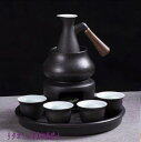 A022423酒器8点セット 陶器 酒燗器付き 徳利 熱燗 冷酒 高級感 清酒用の酒器 酒器セット