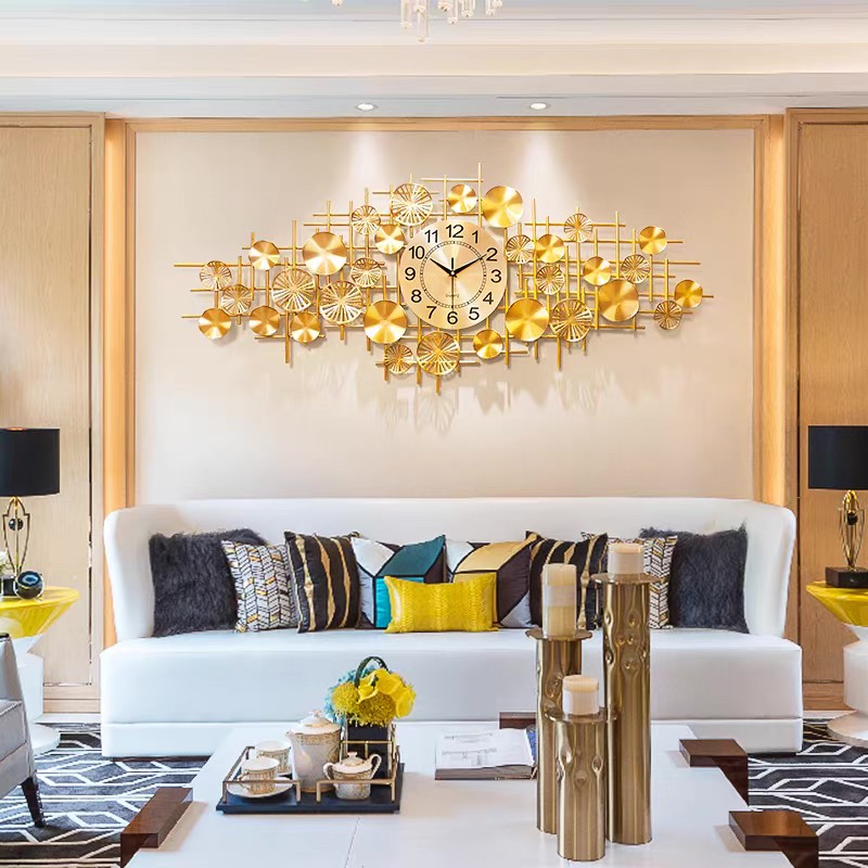 A05359020220712-23　壁掛け時計 壁飾り 高級掛け時計 鉄工芸品