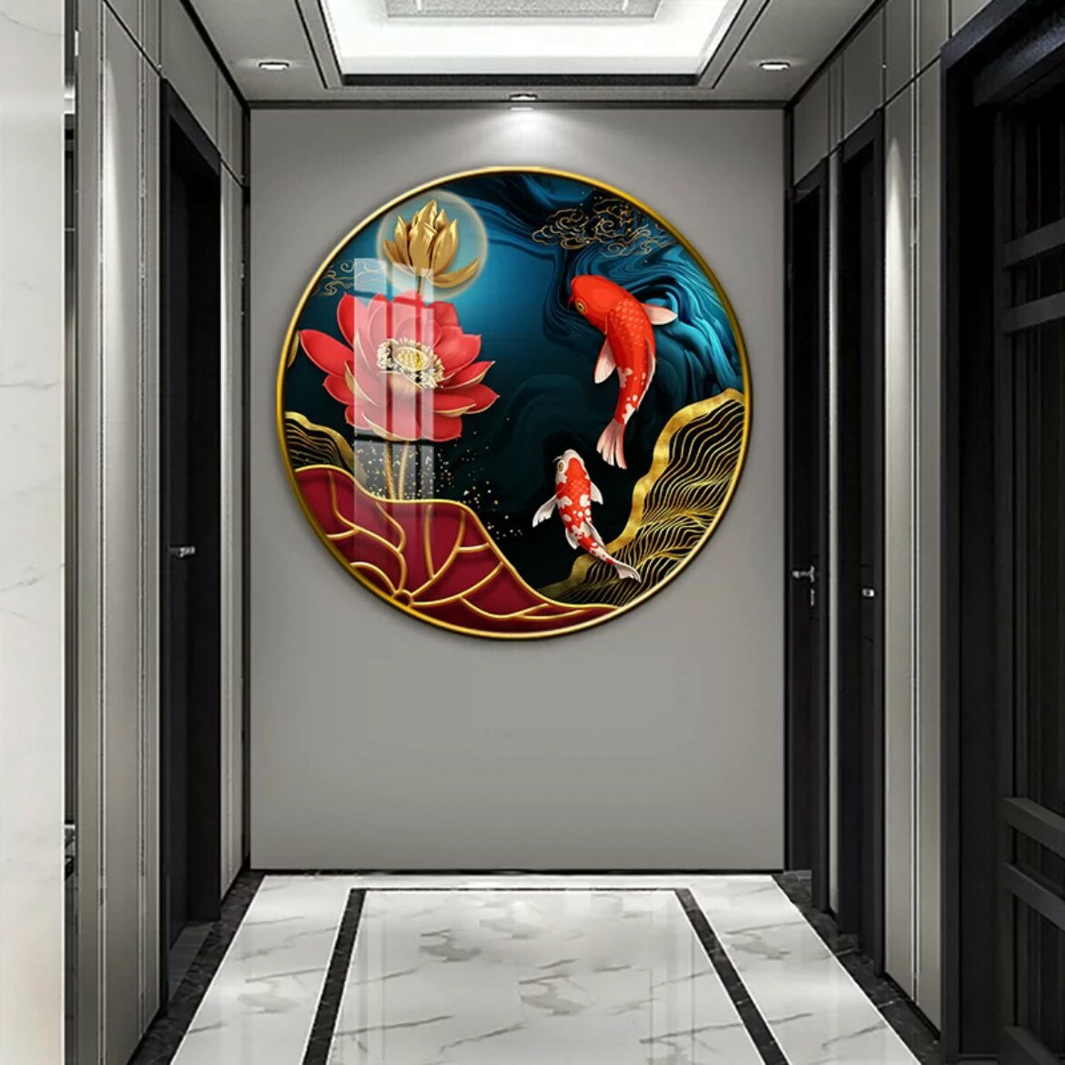 サイズ：幅50（cm) 厚み：約4cm 材質：水晶磁絵、アルミニウム合金枠 サイズの違うものもございます。 （20cm〜100cm） 値段も変ってきますので、ご検討頂けましたら幸いです。 ☆☆★★★★★★★★★★★★★☆☆ ◆お客様のご覧に...