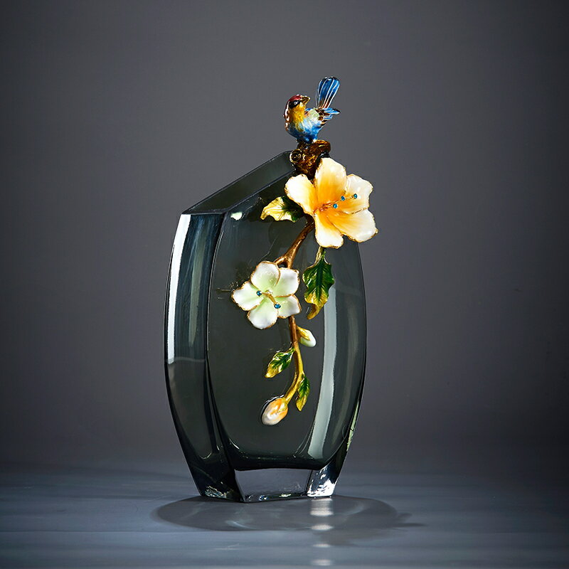 樂天商城 - A052150VA1-2花瓶 かびん 花器 花入れフラワーベース インテリア 雑貨 花柄 琺瑯