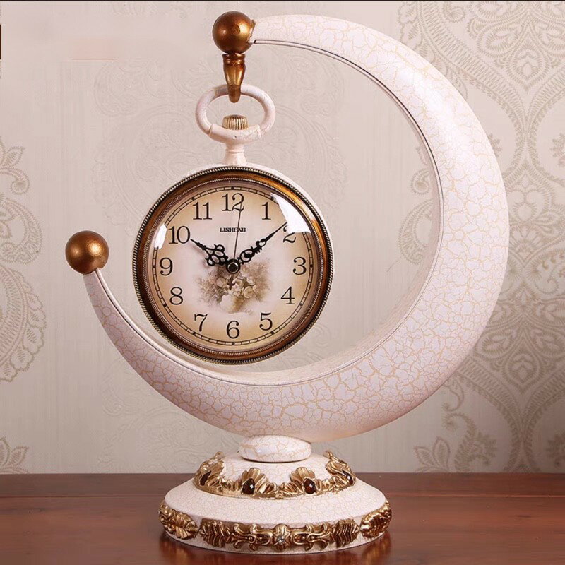 Brown - A05349820220704-4　テーブルクロック ．置き時計 クロックアラーム 上品時計 高級置き時計