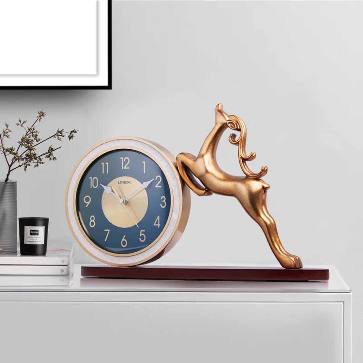 Alessi - A00277420220704-7　テーブルクロック ．置き時計 クロックアラーム 上品時計 高級置き時計
