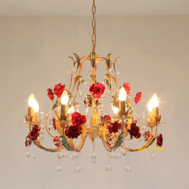 Pendant Lamps - A0627740720L55-3ペンダントライト．洋風照明　シャンデリア　北欧デザイン 天井照明.水晶8灯 電源直結タイプ