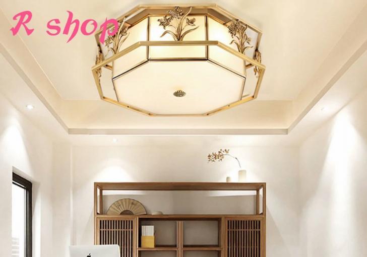 樂天商城 - A062589銅ペンダントライト．洋風照明　シャンデリア　北欧デザイン シーリングライト不可 高級天井照明 6灯 電源直結タイプ