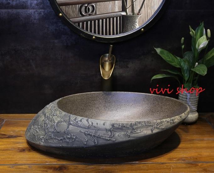 A0221680121F202豪華洗面ボウルセット陶器洗面台 トイレ 手水鉢 手洗器 手洗い鉢 ...